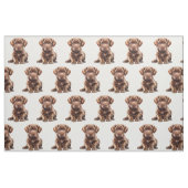 Schokolade Labrador Retriever Dog Stoff (Fat Quarter (45,7 x 55,9 cm))