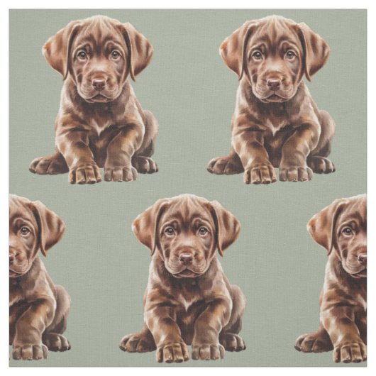 Schokolade Labrador Retriever Dog Stoff (Muster)