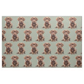 Schokolade Labrador Retriever Dog Stoff (Fat Quarter (45,7 x 55,9 cm))