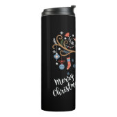 Schokolade Labrador Retriever Dog Weihnachten Thermosbecher (Nach links gedreht)