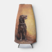 Schokolade Labrador Retriever Flasche Cooler Flaschenkühler (Vorderseite)