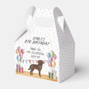 Schokolade Labrador Retriever Geburtstag Vielen Da Geschenkschachtel