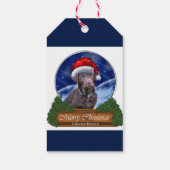 Schokolade Labrador Retriever Geschenkanhänger (Rückseite)