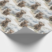Schokolade Labrador Retriever Geschenkpapier (Ecke)