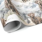 Schokolade Labrador Retriever Geschenkpapier (Rolleneckpunkt)