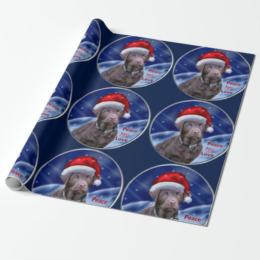 Schokolade Labrador Retriever Geschenkpapier (Ungerollt)