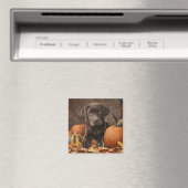 Schokolade Labrador Retriever Herbst Magnet (In Situ (Geschirrspüler))