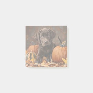 Schokolade Labrador Retriever Herbst Post-it Klebezettel