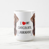 Schokolade Labrador Retriever - I Liebe Mein Hund Kaffeetasse (Mittel)