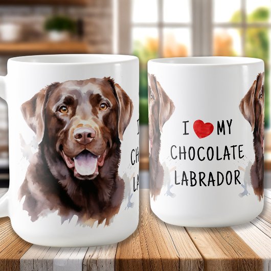 Schokolade Labrador Retriever - I Liebe Mein Hund Kaffeetasse