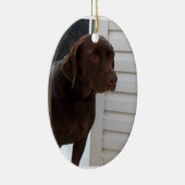 Schokolade Labrador retriever Keramikornament (Rechts)