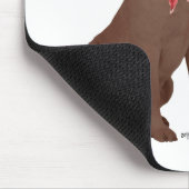 Schokolade Labrador Retriever Koch Mousepad (Ecke)