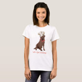 Schokolade Labrador Retriever Koch T-Shirt (Vorne ganz)