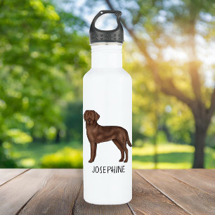 Schokolade Labrador Retriever Labrador Art Individ Edelstahlflasche