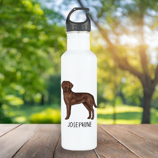 Schokolade Labrador Retriever Labrador Art Individ Edelstahlflasche