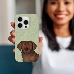 Schokolade Labrador Retriever Labrador Dog Head Po Case-Mate iPhone Hülle