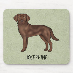 Schokolade Labrador Retriever Labrador Dog Individ Mousepad