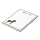 Schokolade Labrador Retriever Labrador Dog Individ Notizblock (Rotiert)