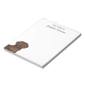 Schokolade Labrador Retriever Labrador Dog Individ Notizblock (Rotiert)