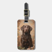 Schokolade Labrador Retriever Labrador Gepäckanhänger (Vorderseite vertikal)