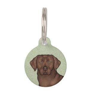 Schokolade Labrador Retriever Labrador Hund Kopf G Haustiermarke