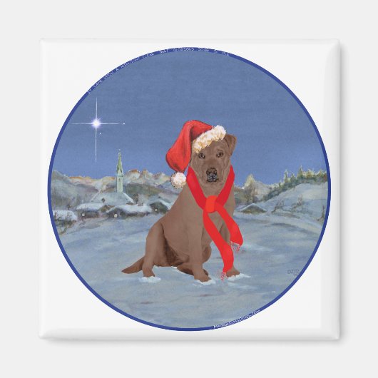 Schokolade Labrador Retriever Magnet (Vorne)