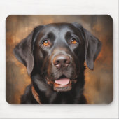 Schokolade Labrador Retriever Mousepad (Vorne)