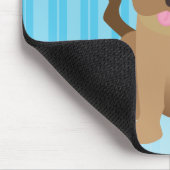 Schokolade Labrador retriever Mousepad (Ecke)