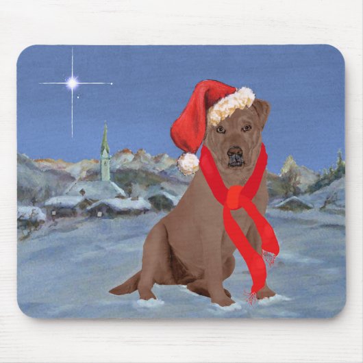Schokolade Labrador Retriever Mousepad (Vorne)
