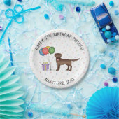 Schokolade Labrador Retriever Niedlich Hund - Gebu Pappteller (Party)