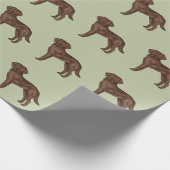Schokolade Labrador Retriever Niedlich Labrador Do Geschenkpapier (Ecke)