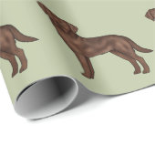 Schokolade Labrador Retriever Niedlich Labrador Do Geschenkpapier (Rolleneckpunkt)
