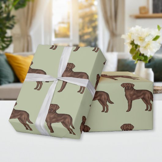 Schokolade Labrador Retriever Niedlich Labrador Do Geschenkpapier