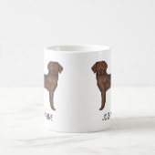 Schokolade Labrador Retriever Niedlich Labrador In Kaffeetasse (Mittel)