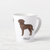 Schokolade Labrador Retriever Niedlicher Labrador Milchtasse (Rechte Ecke)