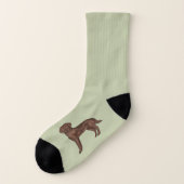 Schokolade Labrador Retriever Niedlicher Labrador Socken (Links - Außen)