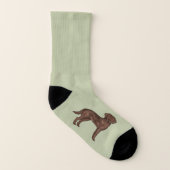 Schokolade Labrador Retriever Niedlicher Labrador Socken (Rechts - Außen)