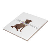 Schokolade Labrador Retriever Party Fliese (Seite)