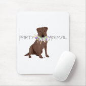 Schokolade Labrador Retriever Party Mousepad (Mit Mouse)