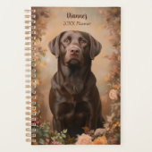 Schokolade Labrador Retriever Portrait Personal Planer (Vorderseite)