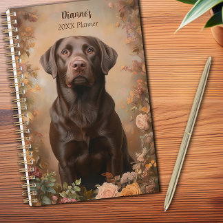 Schokolade Labrador Retriever Portrait Personal Planer