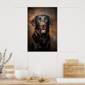Schokolade Labrador Retriever Poster (Küche)