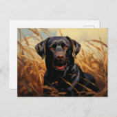 Schokolade Labrador Retriever Postkarte (Vorne/Hinten)