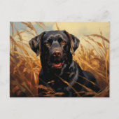 Schokolade Labrador Retriever Postkarte (Vorderseite)