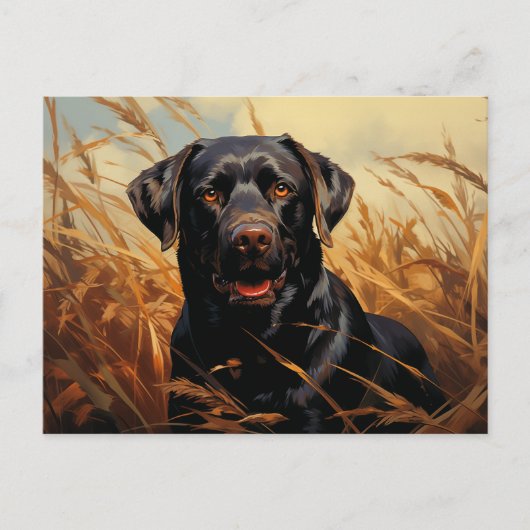 Schokolade Labrador Retriever Postkarte (Vorderseite)