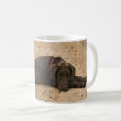 Schokolade Labrador Retriever Puppy Kaffeetasse (VorderseiteRechts)