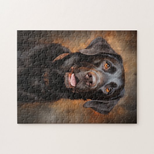Schokolade Labrador Retriever Puzzle (Horizontal)