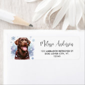 Schokolade Labrador Retriever Rücksendeadresse (Insitu)