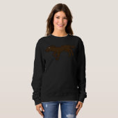 Schokolade Labrador Retriever Running Sweatshirt (Vorne ganz)