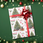 Schokolade Labrador Retriever under the Tree Geschenkpapier